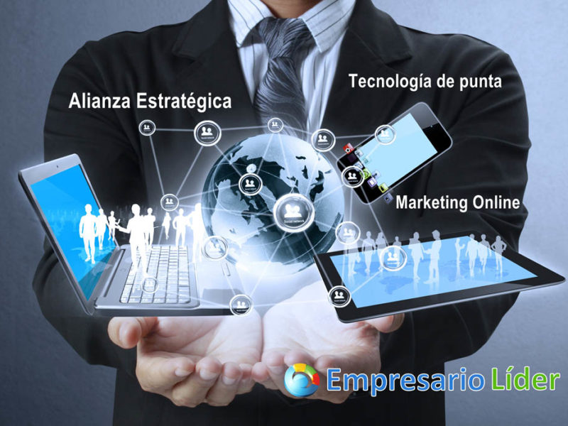 Technology in the hands Technology in the hands of businessmen